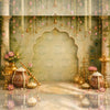 Krishna’s Courtyard - Printed Backdrop - Fabric - 5 by 7 feet