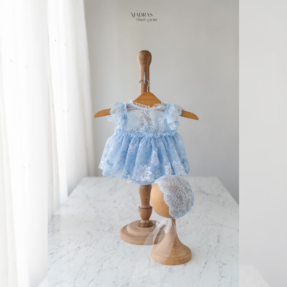 Kumoto Gown With Bonnet | Newborn | KM010 : Baby Props