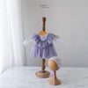 Kumoto Lavender Full Sleeve Romper With Bonnet | Newborn | KM050