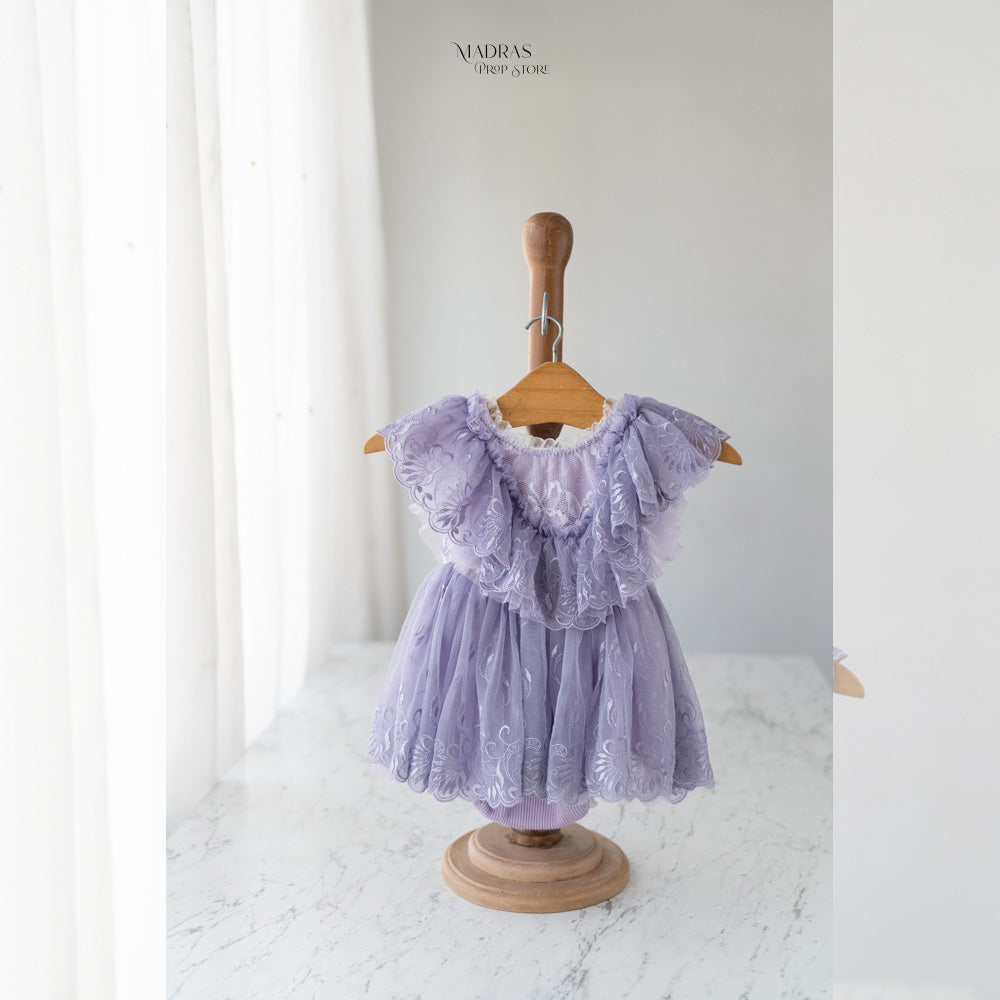 Kumoto Lavender Sleeveless Romper | 1 Year | KM063