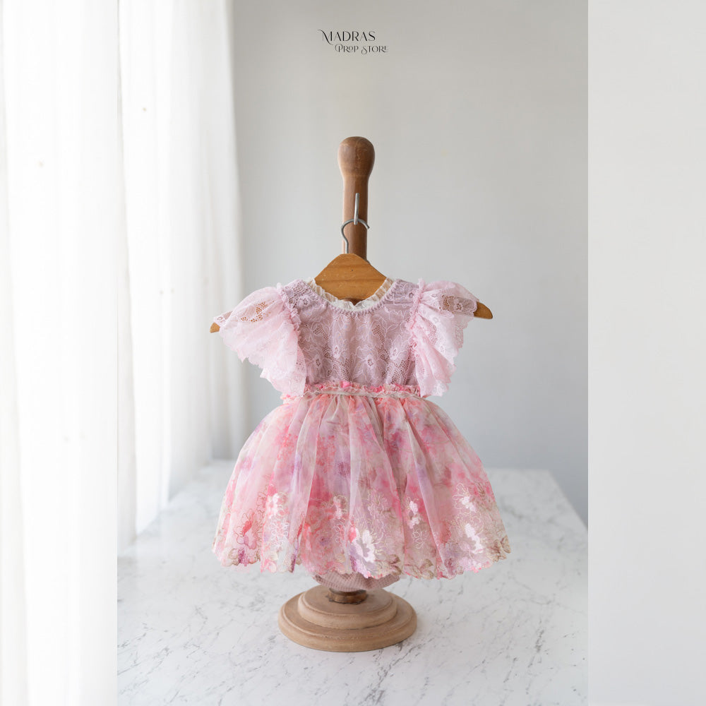 Kumoto Pink Sleeveless Romper | 1 Year | KM064 : Baby Props