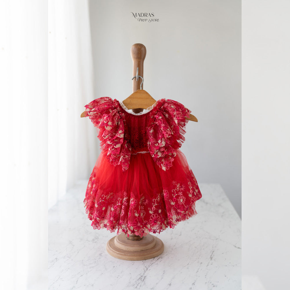 Kumoto Red Sleeveless Romper | 1 Year | KM061 : Baby Props