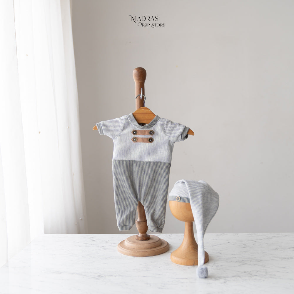 Kumoto Romper With Hat | Newborn | KM002 : Baby Props