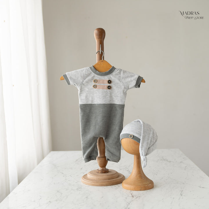 Kumoto Romper With Hat | Newborn | KM002 : Baby Props
