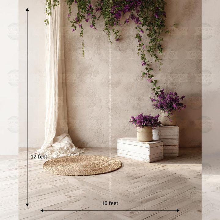 Lavender Bloom Wall : Maternity Backdrops
