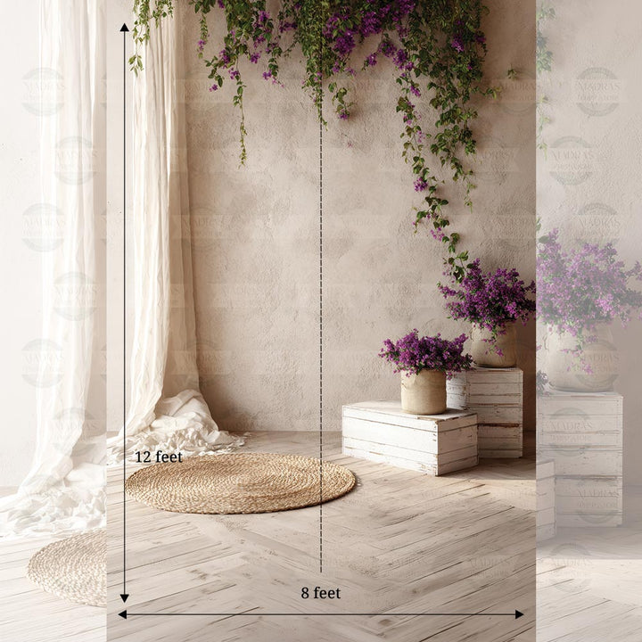 Lavender Bloom Wall : Maternity Backdrops
