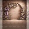 Lavender Blossom Arch - Printed Backdrop - Fabric - 8 by 12 Feet