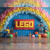 Lego - Printed Backdrop - Fabric - 5 by 7 feet