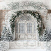 Let it Snow - Printed Backdrop - Fabric - 5 by 7 feet