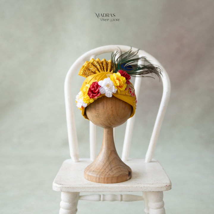 Little Krishna Headgear - Yellow : Baby Props