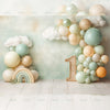 Little Sky Birthday - Printed Backdrop - Fabric - 5 by 7 feet
