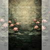 Lotus Pond - Printed Backdrop - Fabric - 8 by 12 Feet