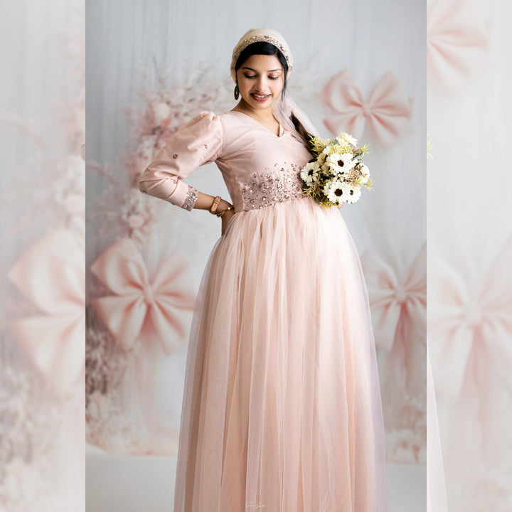 Luxe Peach : Maternity Backdrops