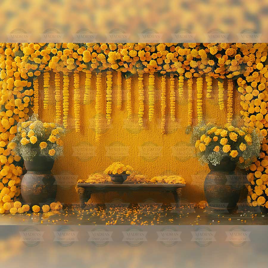 Marigold Symphony - Printed Backdrop