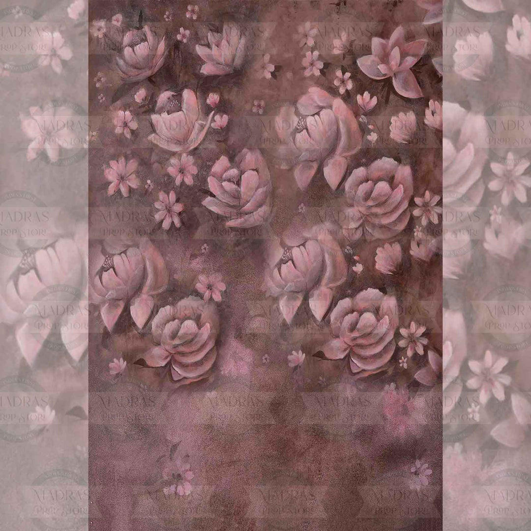 Mauve Floral : Maternity Backdrops