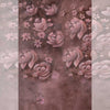 Mauve Floral - Printed Backdrop - Fabric - 6 by 12 Feet