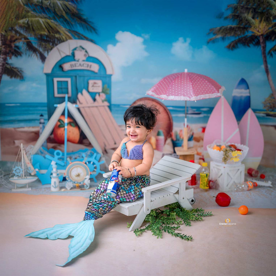 Mermaid Outfit - Multi Colour : Baby Props