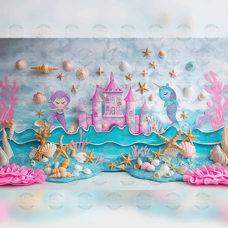 Mermaid's Lair  -  Baby Printed Backdrops