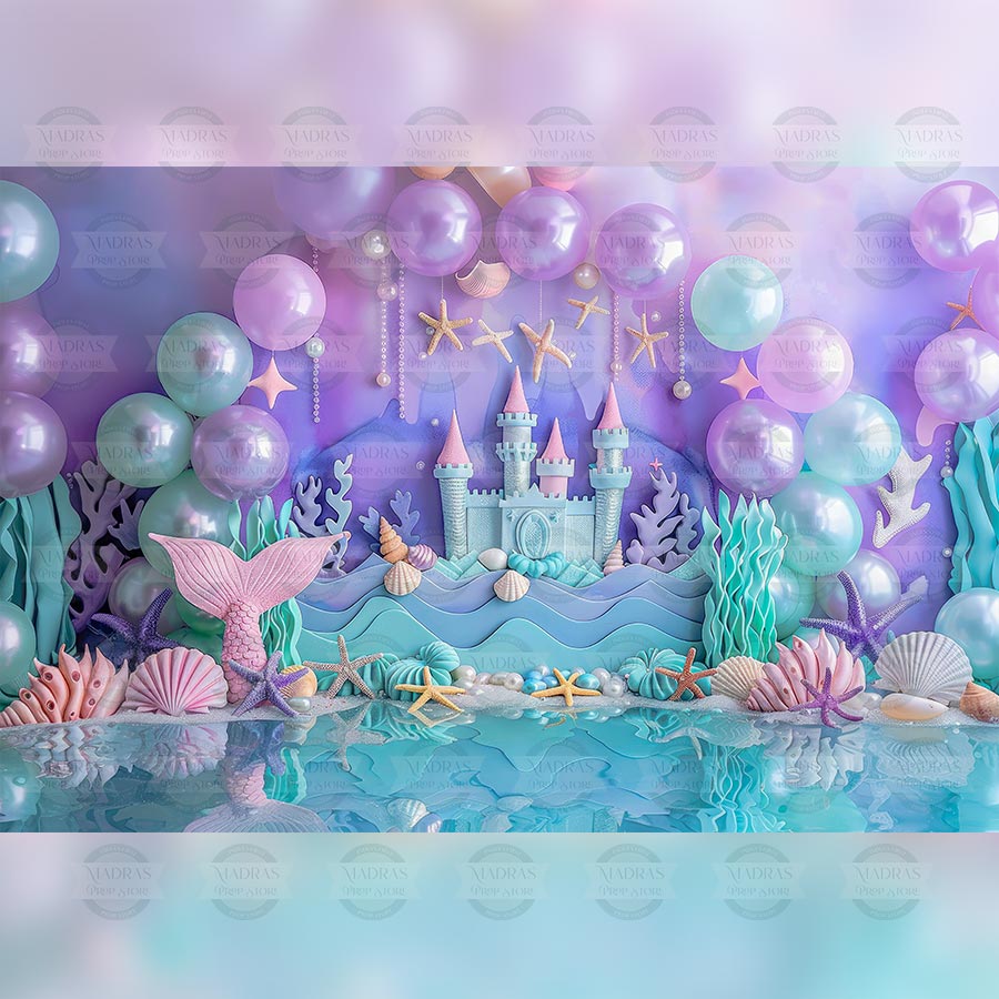 Mermaidland  -  Baby Printed Backdrops