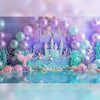 Mermaidland - Printed Backdrop - Fabric - 5 by 7 feet