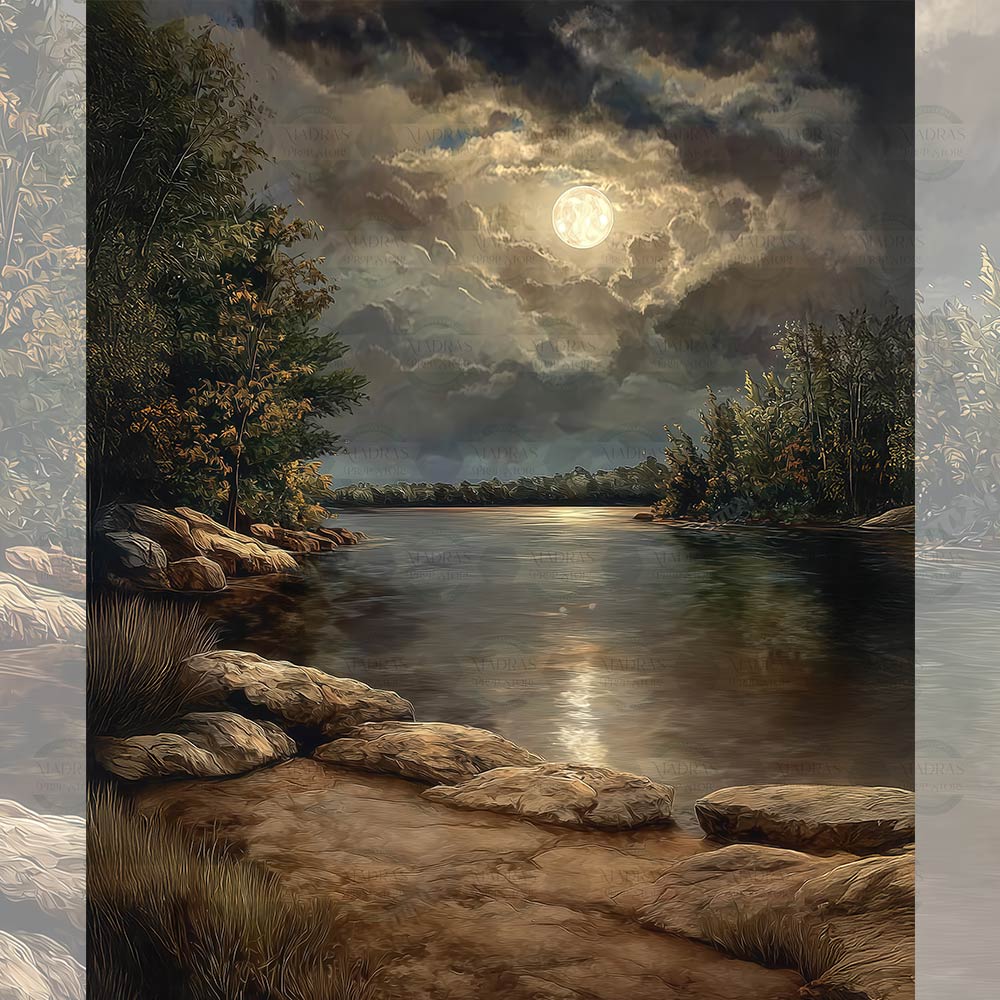 Moonlit Pond : Maternity Backdrops