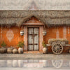 Mud House Door V0.2 - Printed Backdrop - Fabric - 5 by 7 feet