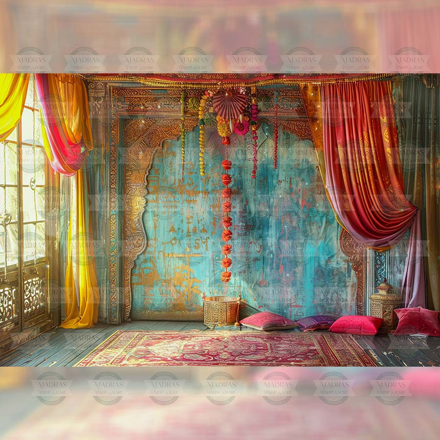 Mughal Court - Baby Printed Backdrops