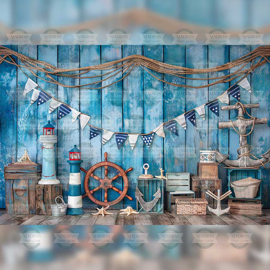 Nautical Miles - Baby Printed Backdrops