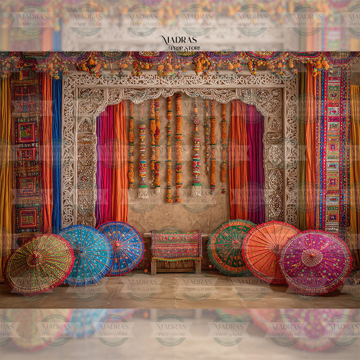 Navaratri : Baby Printed Backdrop