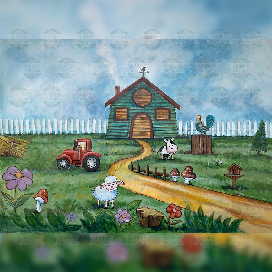 Old Mcdonald's Had a farm - Printed Backdrop 