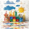 Paint Corner - Printed Backdrop - Fabric - 5 by 7 feet