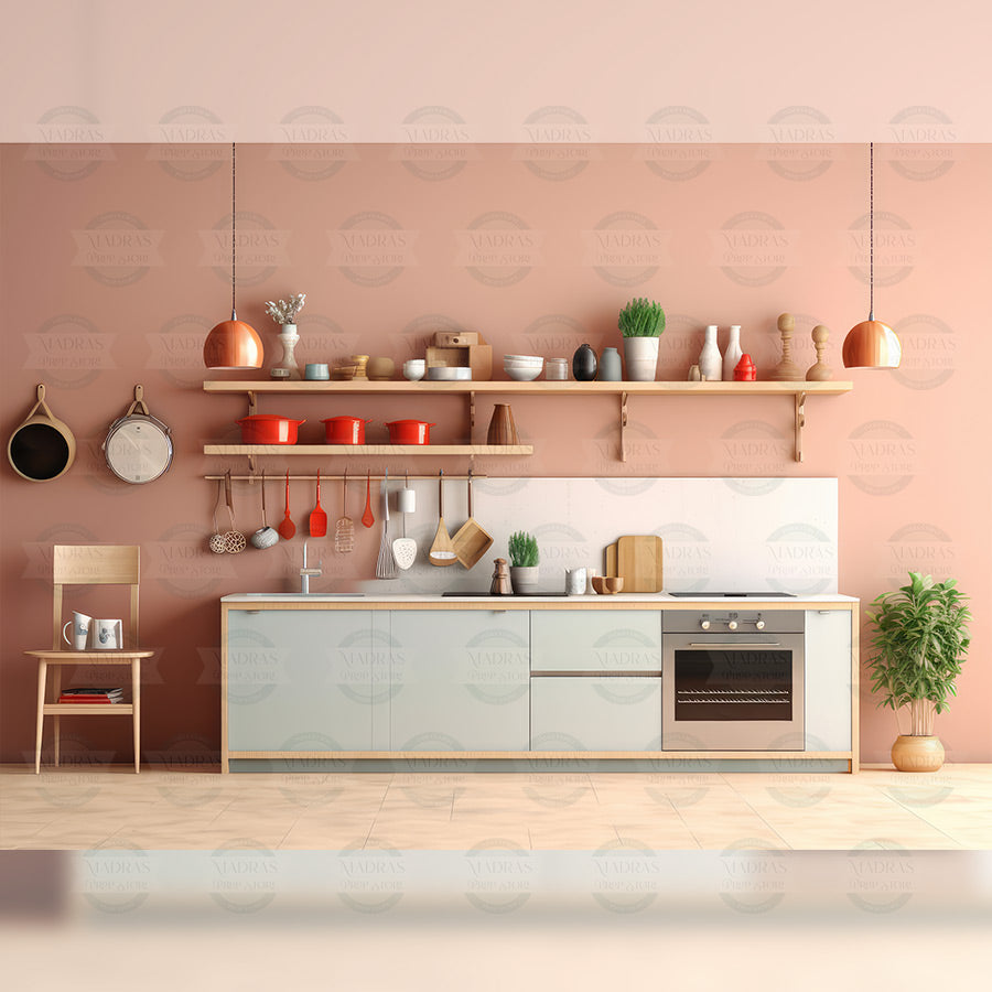 Pastel Cookhouse - Printed Backdrop 