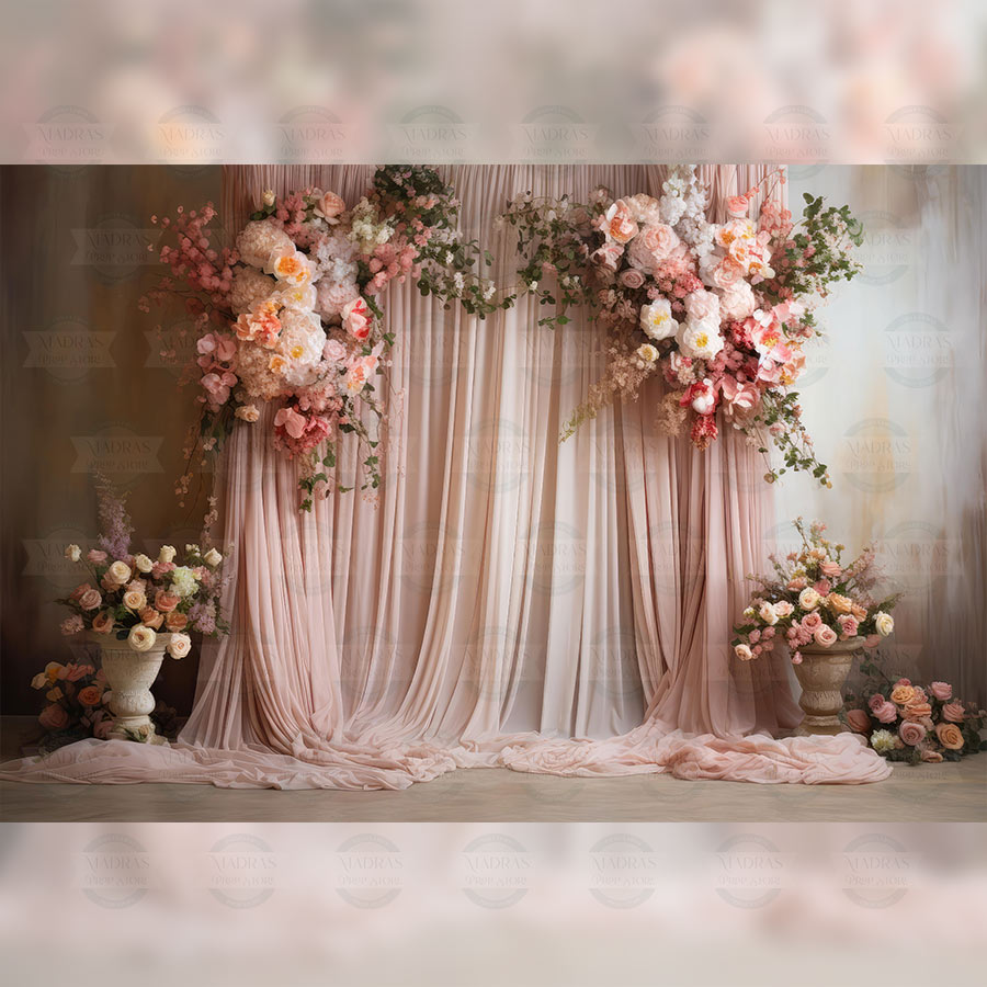 Peach Perfect - Baby Printed Backdrops - Fabric (Pre-Order)