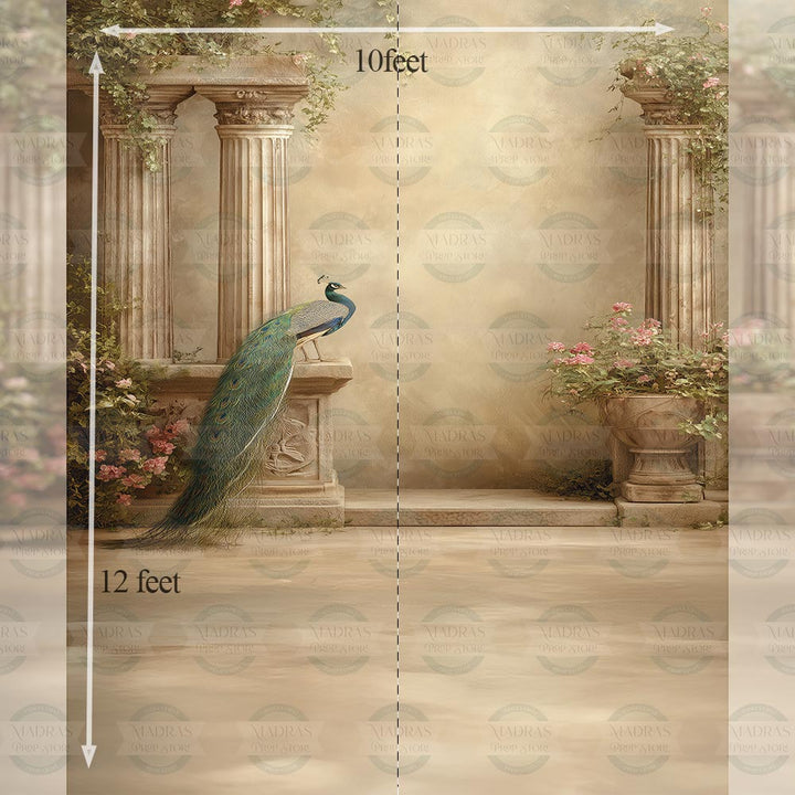 Peacock Courtyard : Maternity Backdrops