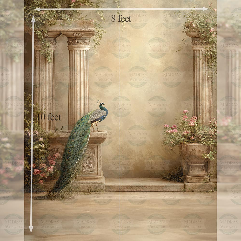 Peacock Courtyard : Maternity Backdrops