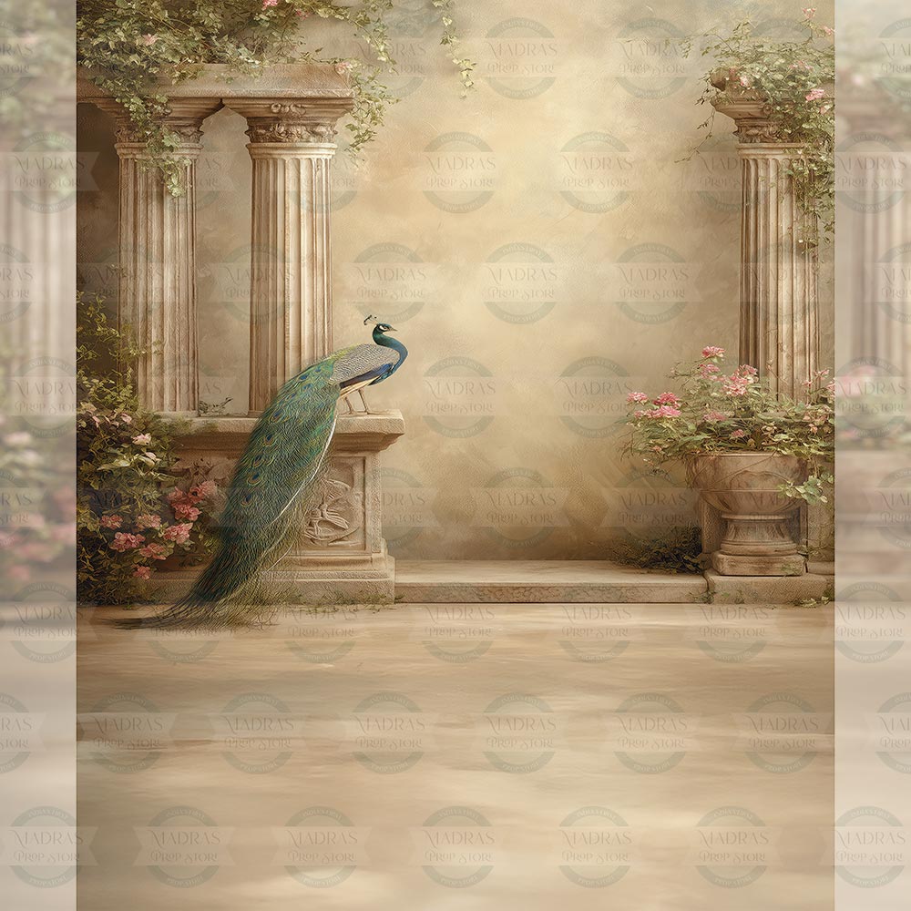 Peacock Courtyard : Maternity Backdrops
