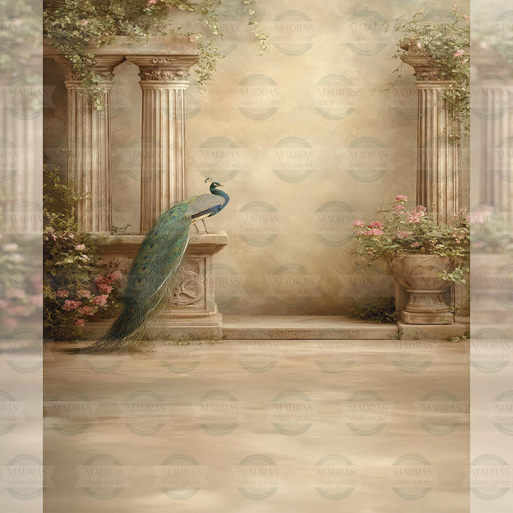 Peacock Courtyard : Maternity Backdrops