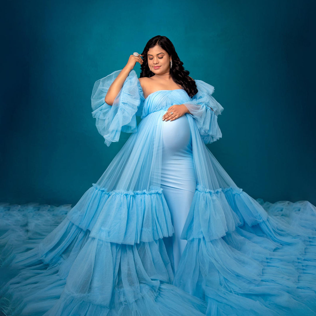 Peacock Blue : Maternity Backdrops