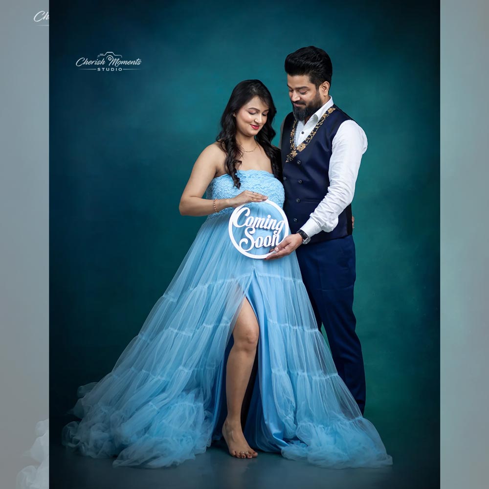 Peacock Blue : Maternity Backdrops