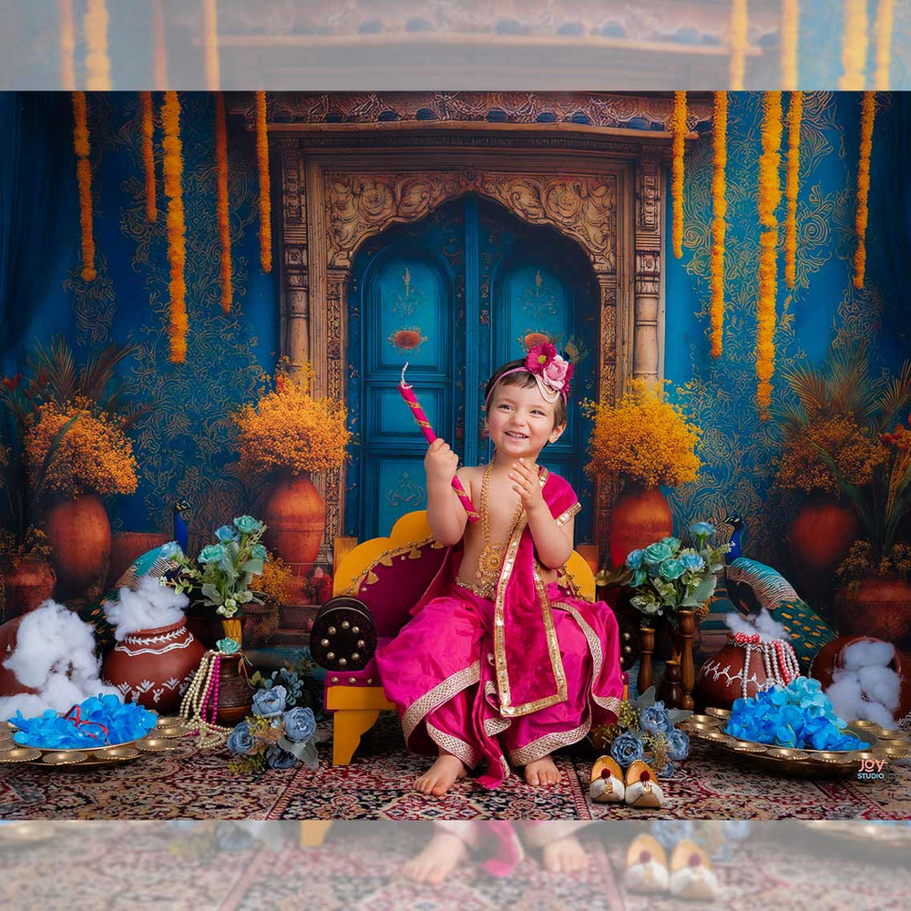 Peacock Griha : Baby  Backdrops