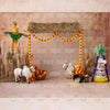 Pongal 2025 V0.1 - Printed Backdrop - Fabric - 5 by 7 feet