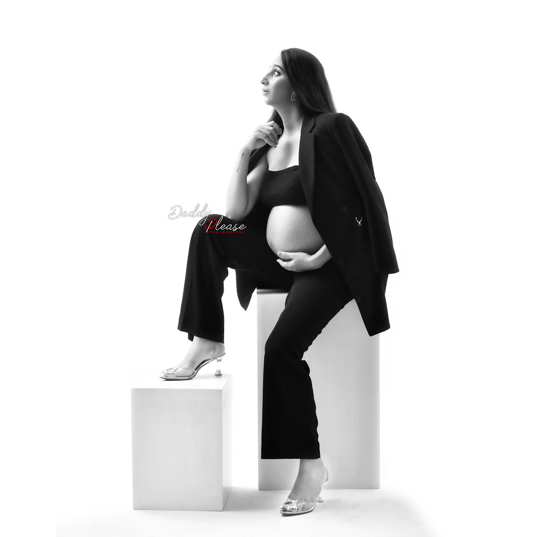 Posing stool + Footrest Combo ( Shipping Extra ) : Maternity Props