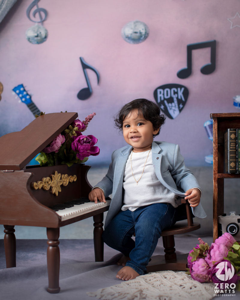 Grand Piano With Chair ( Premium Finish ) : Baby Props