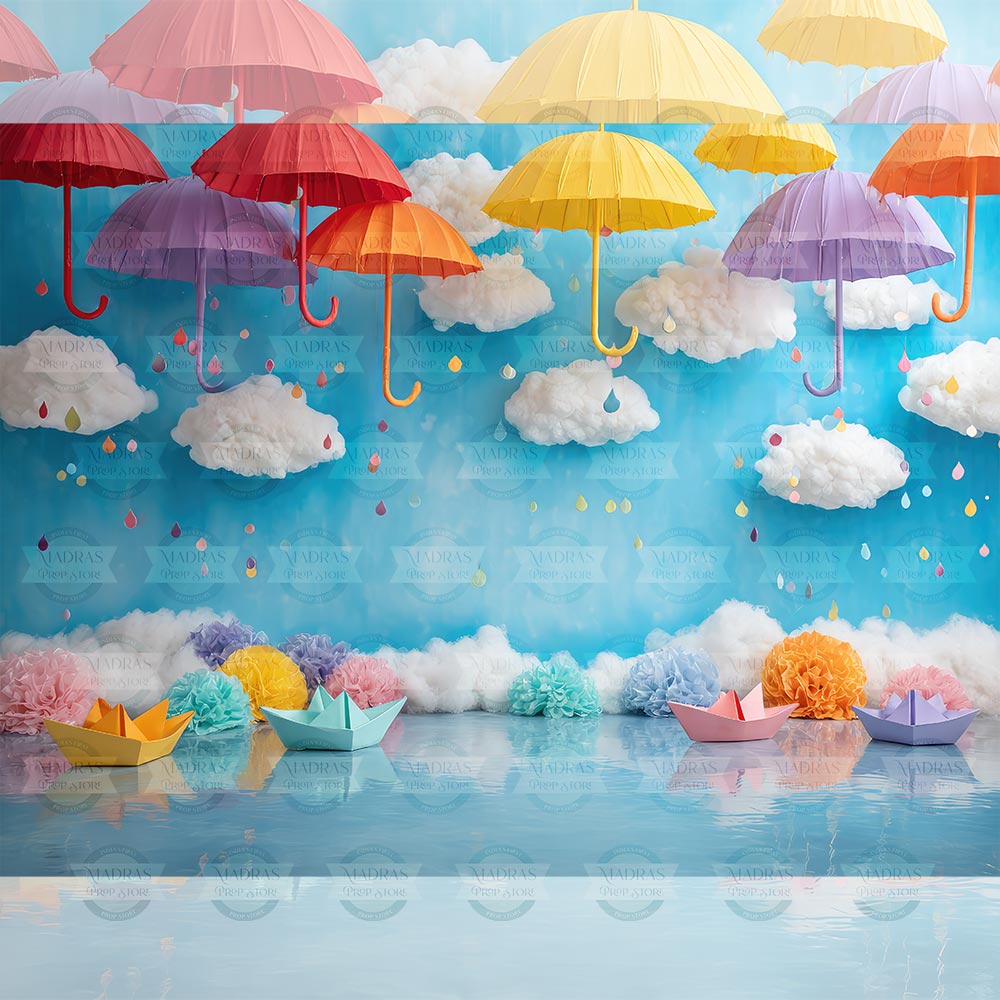 Raindrop Giggles : Printed Backdrops