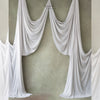 Ripple Drapes Backdrop Set Of 2 ( 1.7 x 4 Meters  ) | White