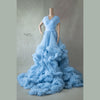 Ruffled Gown | Blue