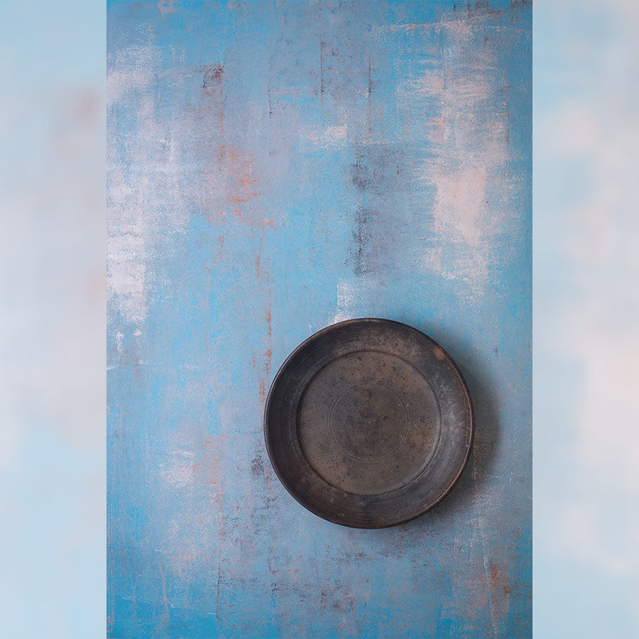 Rusted Blue Marble - Painted Food Backdrops