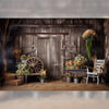 Rustic Gateway - Printed Backdrop - Fabric - 5 by 7 feet