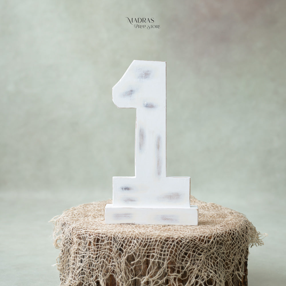 Rustic Numeric 1 : Baby Props