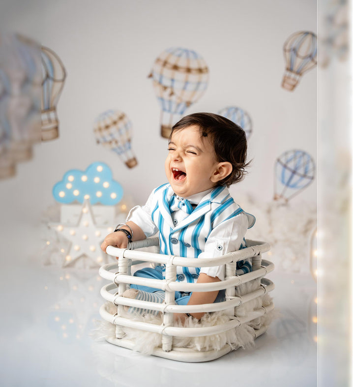 Rustic Bamboo Basket : Baby Props